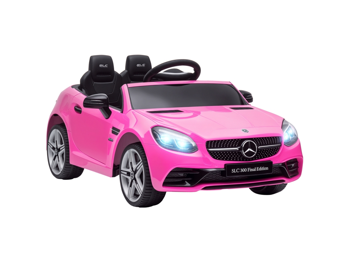 Carrinho Elétrico Infantil 12v Mercedes Controle Remoto Suspensão Motor Duplo Rosa