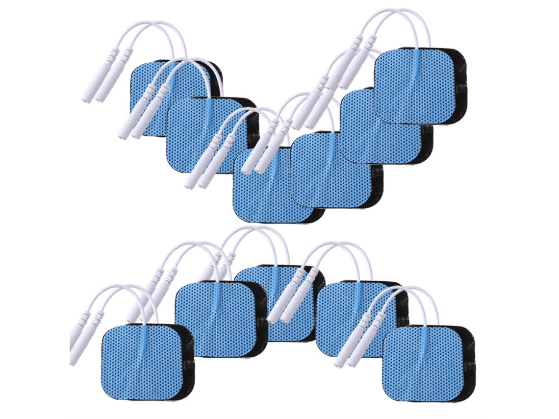 Electrodos Adhesivos Chrui 100ud 5x5cm 2mm Para Ems (azul)
