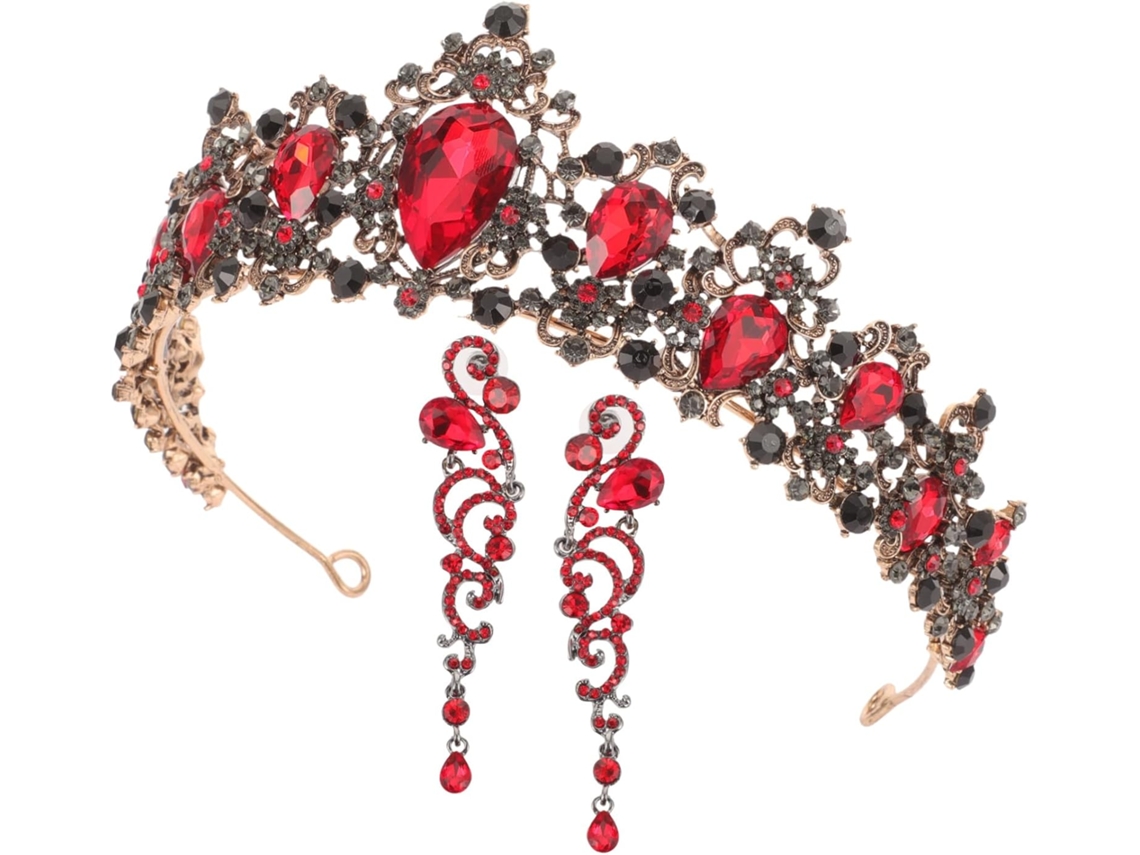 Corona De Novia Con Cristales, Conjunto De Joyería Nupcial, Accesorios Para Mujer