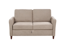 Sofá de 2 plazas BELIANI Mare de Poliéster Beige 143x77x88