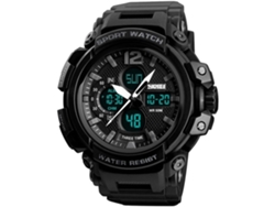 Masculino Deporte Led Digital Electrónico Relojes De Pulso Dobles Negroyuysan