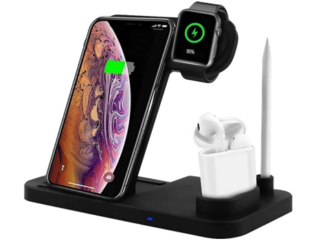 Estación de Carga Sem Dobrável Qi para iPhone 13/12 YIZHOOD Negro