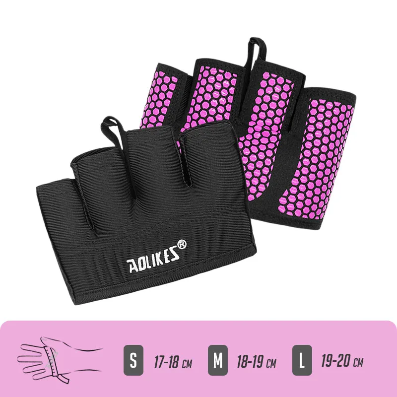 Guantes De Fitness Sin Dedos (morados, Talla L), Unisex, Adecuados Para Levantamiento De Pesas Y Culturismo.
