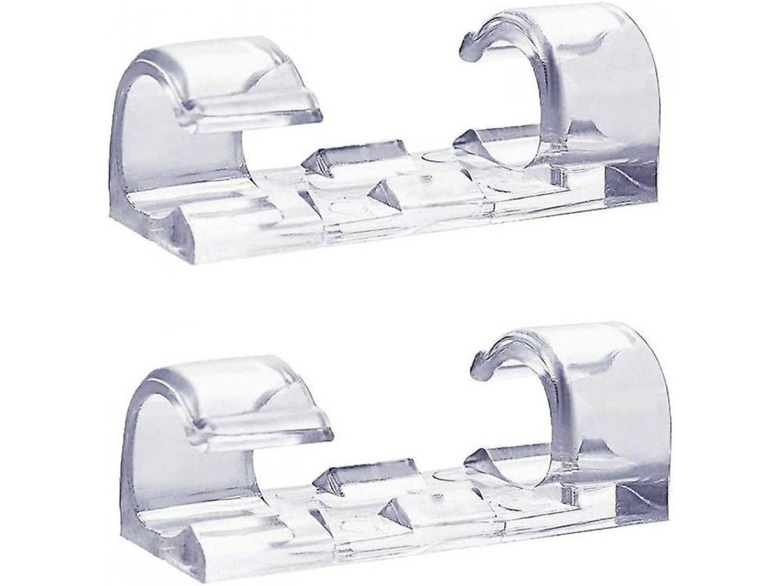 Clips Transparentes Para Cables, 60 Unidades, Adhesivo Fuerte, Organizador De Cables Para El Hogar Y El Coche.