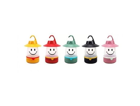Tienda para niños Luz de sonrisa linda Luz nocturna Ahorro de energía Estrella creativa (rojo)