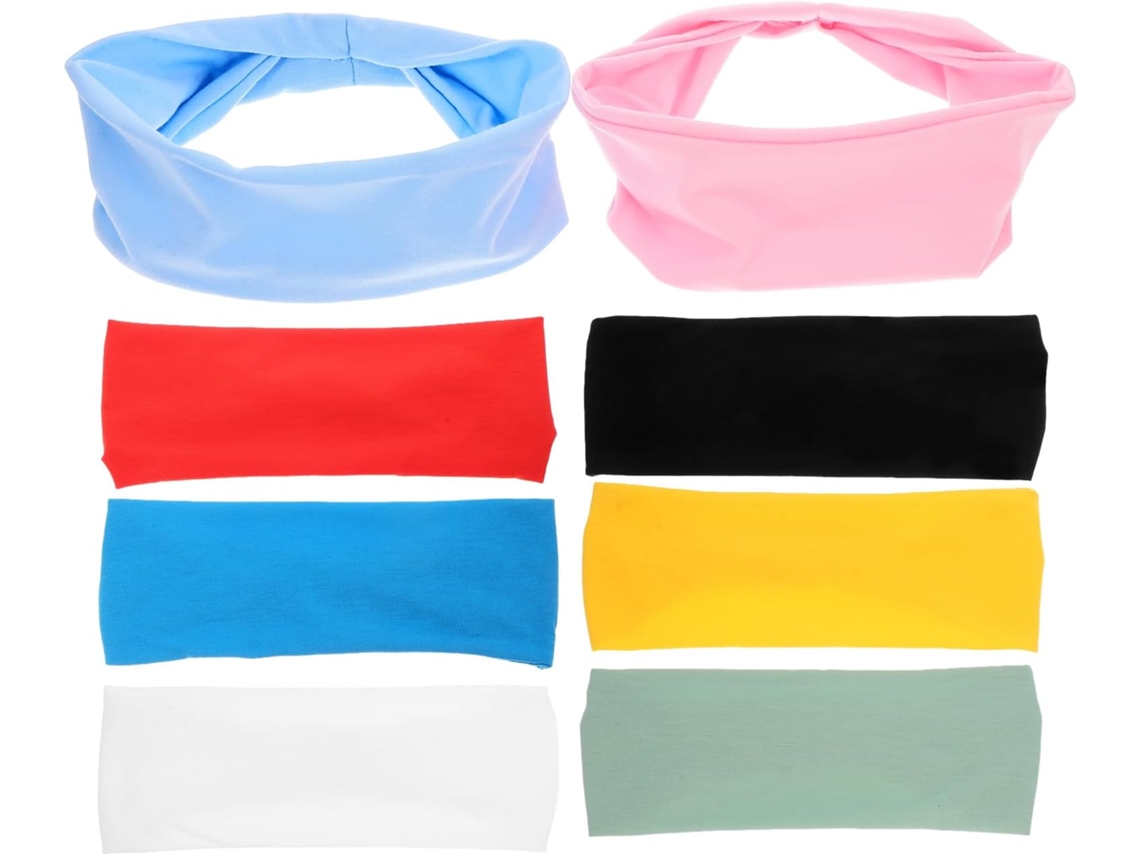 Diademas Para Mujer Ciieeo, 8 Unidades, De Algodón Transpirable Y Absorbente Del Sudor.