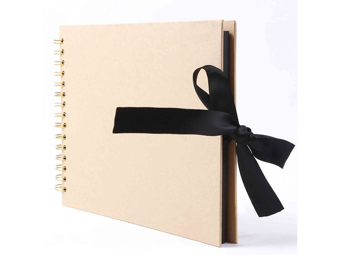 Álbum de scrapbooking en espiral DIY para fotos y creaciones personales