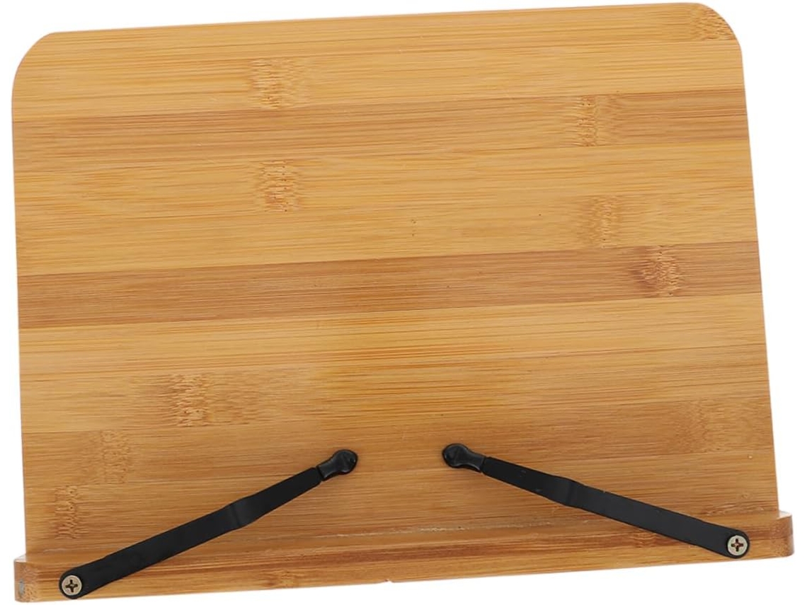 Soporte De Bambú Para Escritorio, Soporte Compacto Para Lectura Y Estudio, Para Portátil.