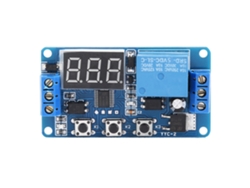 Módulo De Control De Relés Con Temporizador Ajustable Y Pantalla Led Para Automatización (5v)