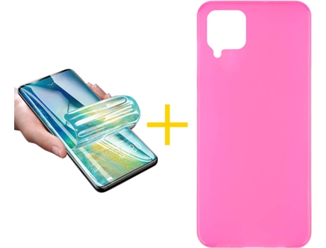 Carcasa + Protector de Pantalla para Huawei P40 Lite SKYHE Rosa