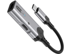 Adaptador Usb C A 3,5 Mm, Carga Pd De 60 W, Indicador Led, Aleación.