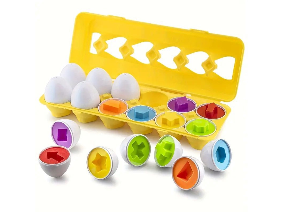 Rompecabezas De Piezas Con Forma De Huevo, 12 Piezas*