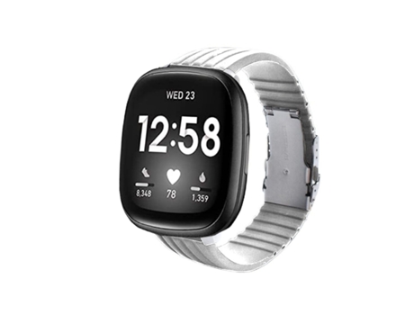 Correa Silicona Líquida para Fitbit by Google Versa 2 Blanco
