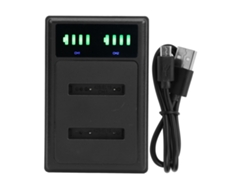 Base De Carga De Doble Velocidad Con Lcd Para Batería En-el19 Cámara Micro Typec