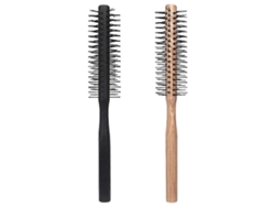 Juego de 2 peines para secar el cabello, peine para peinar en casa, cepillo redondo y peine de madera. Rosewell