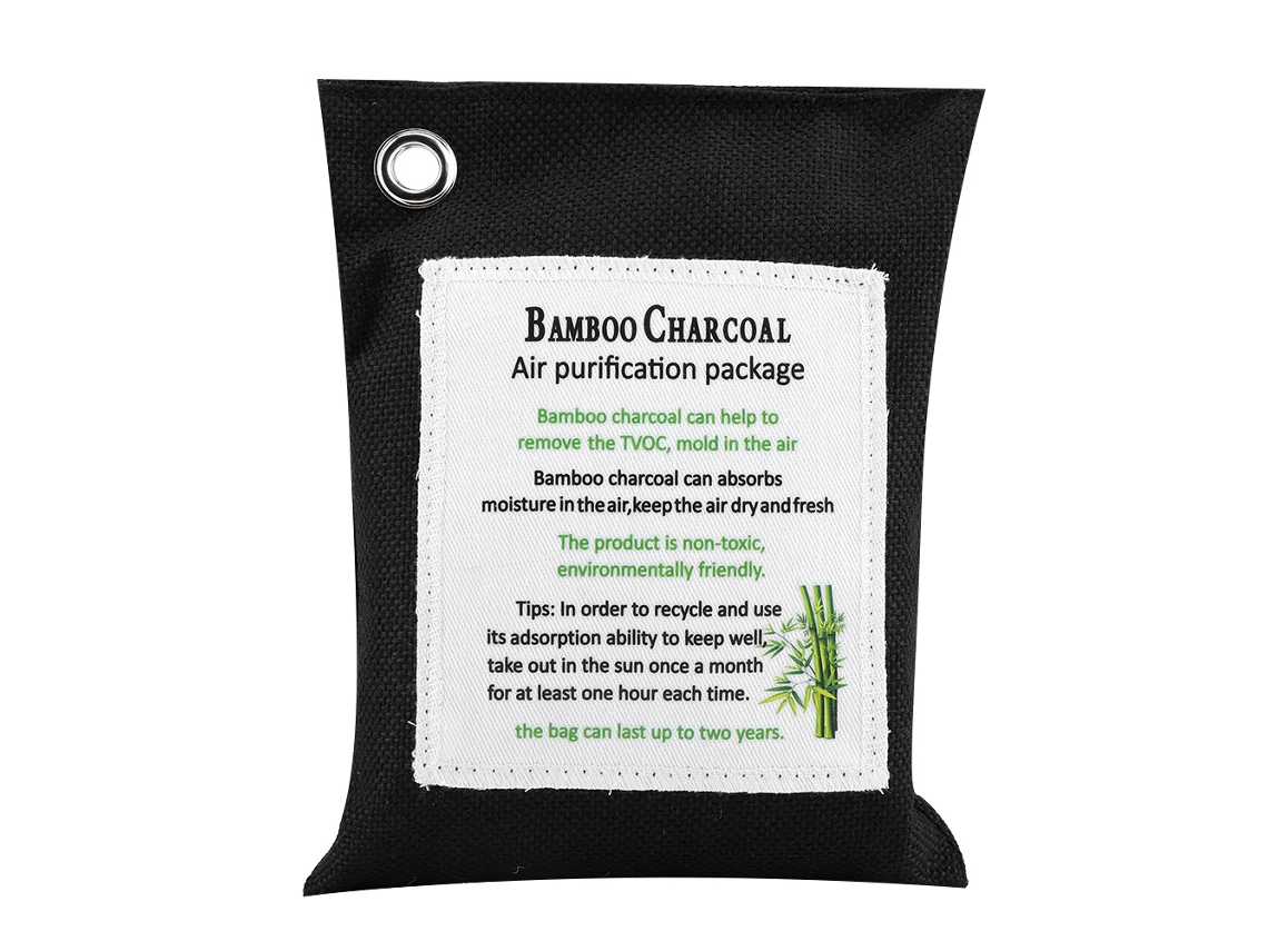 Bolsa purificadora de aire de 8 colores, carbón de bambú activado, purificador de olores para coche