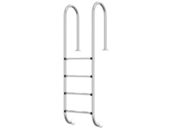 Maison Exclusive - Escalera Para Piscina Acero Inoxidable 304 54x38x184,5 Cm