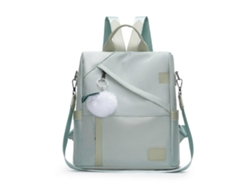 Mochila ligera e impermeable para mujer, bolsa de viaje antirrobo, bandolera ajustable y convertible, verde.
