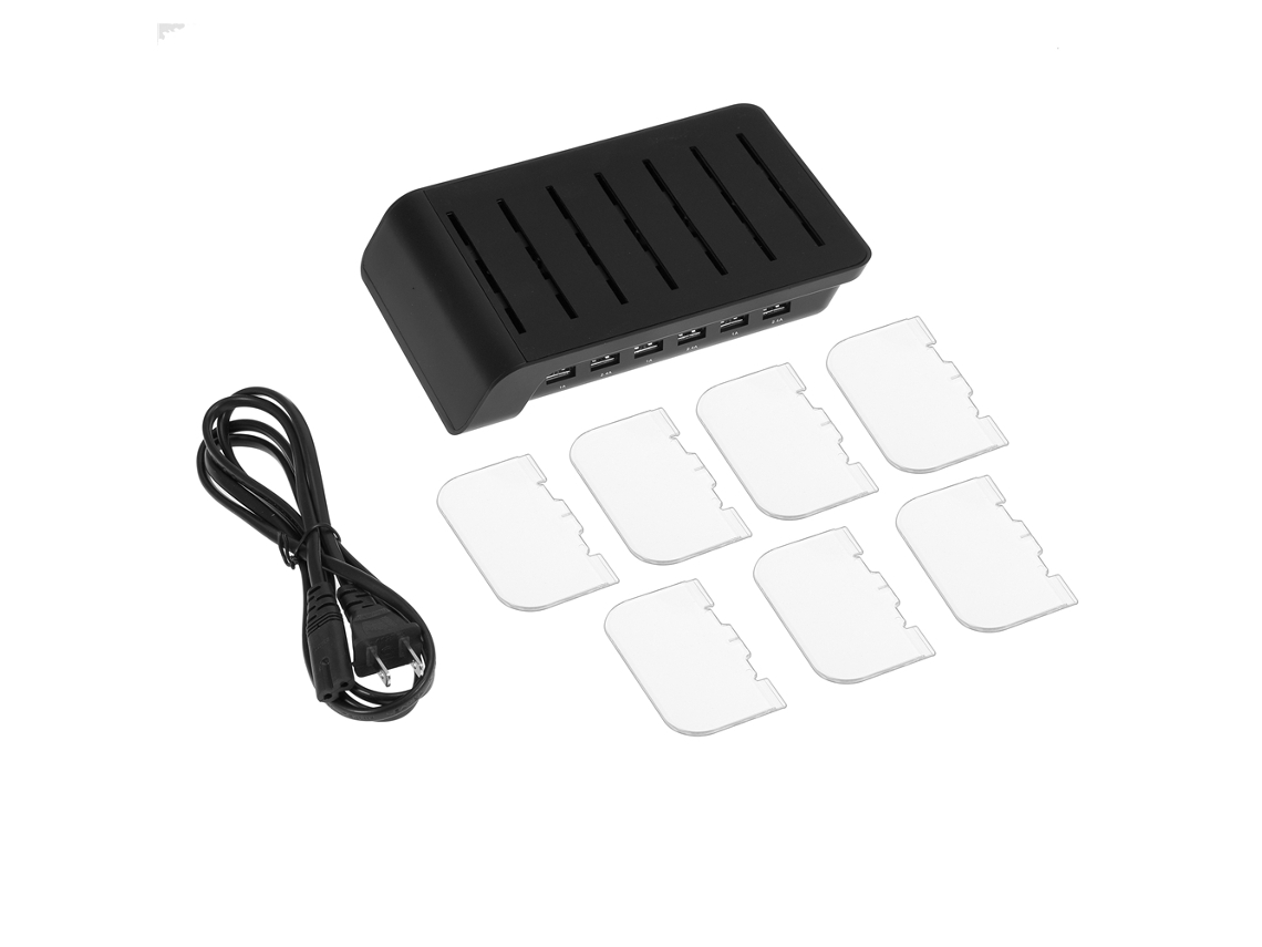 Base De Carga Usb (carga De 6 Puertos, Compatible Con Múltiples Dispositivos)