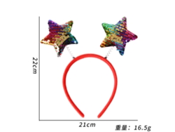 Diadema navideña con cuernos, accesorio navideño brillante, ideal para fiestas, cosplay y uso diario Aeuzwr (estilo 55)