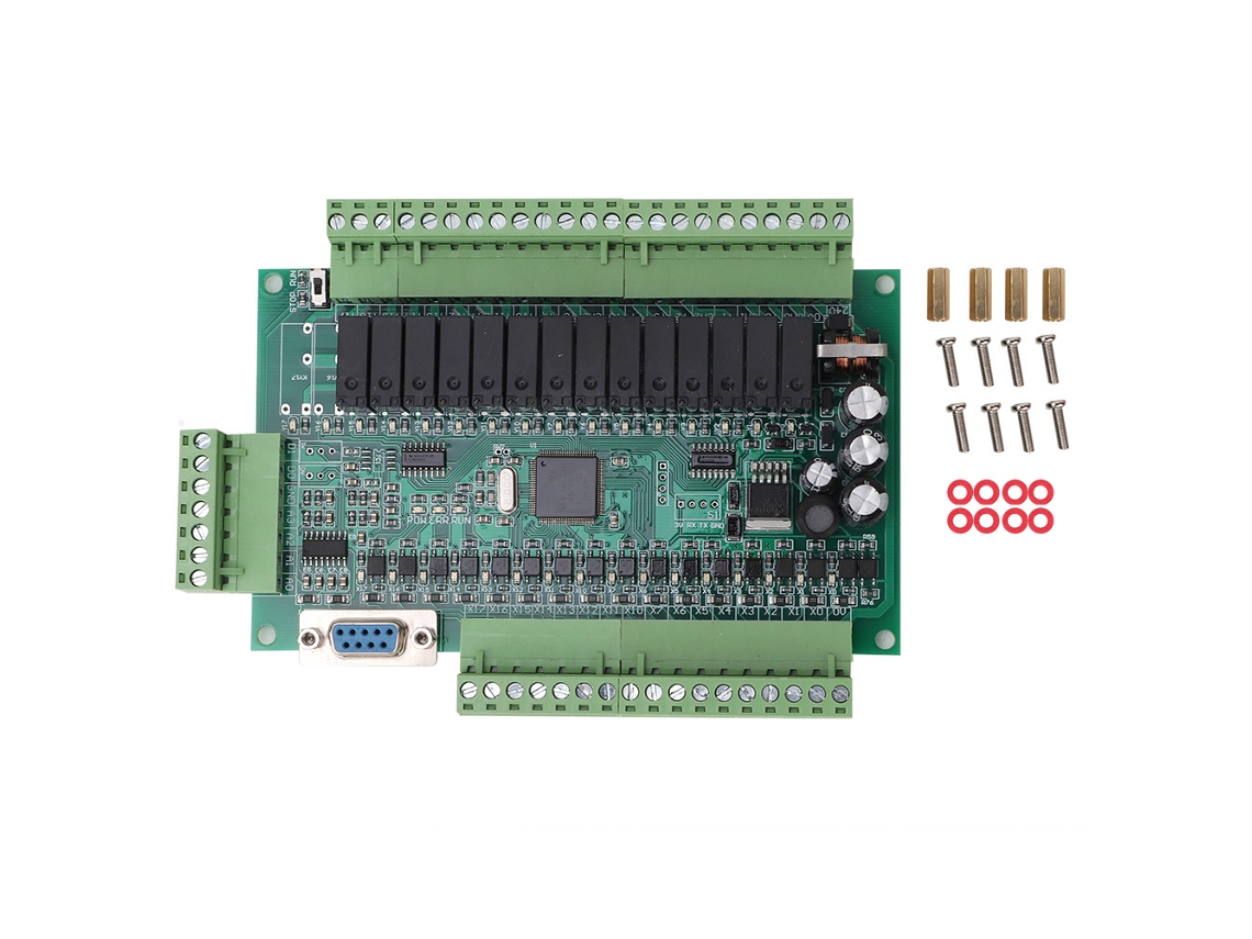 Placa De Control Programable Industrial Plc Fx1n 30mr, 16 Entradas, 14 Salidas, 24 V Cc (sin Componentes).