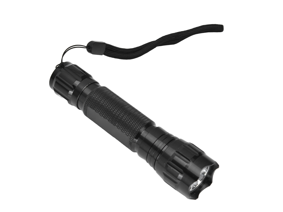 Linterna LED T6 2026 con 5 modos, resistente al agua IPX5, para acampada, emergencias, senderismo y aventura.