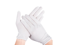 12 Pares Luvas De Algodão Brancas, Flexíveis Respiráveis, Protege Pele Seca, Para Joias E Manuseio De Moedas