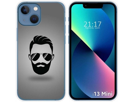 Carcasa iPhone 13 Mini (5.4) TUMUNDOSMARTPHONE Barba Dibujos Multicolor