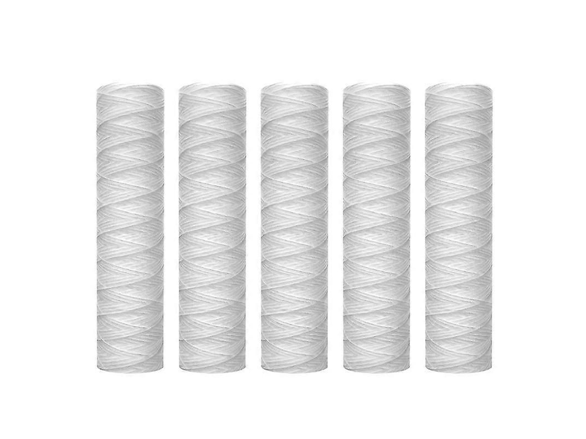 Cartucho De Filtro De Agua Enrollado En Cadena 10 Pulgadas X 2.5 Pulgadas, Filtración De Sedimentos, Blanco Universal Blanco