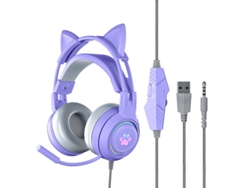 SZSMART X-Ej009 Auriculares con cable (Over-Ear - Micrófono - Cancelación de ruido - Púrpura)