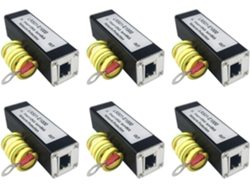 Protector De Red 6x Poe 1000m, Protector Contra Sobretensiones Para Cámaras De Monitor, Rj45 Gigabit Ethernet