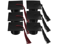 Juego de 6 cajas de recuerdos de graduación con sombreros y borlas, perfectas para dulces y caramelos. Hengjian