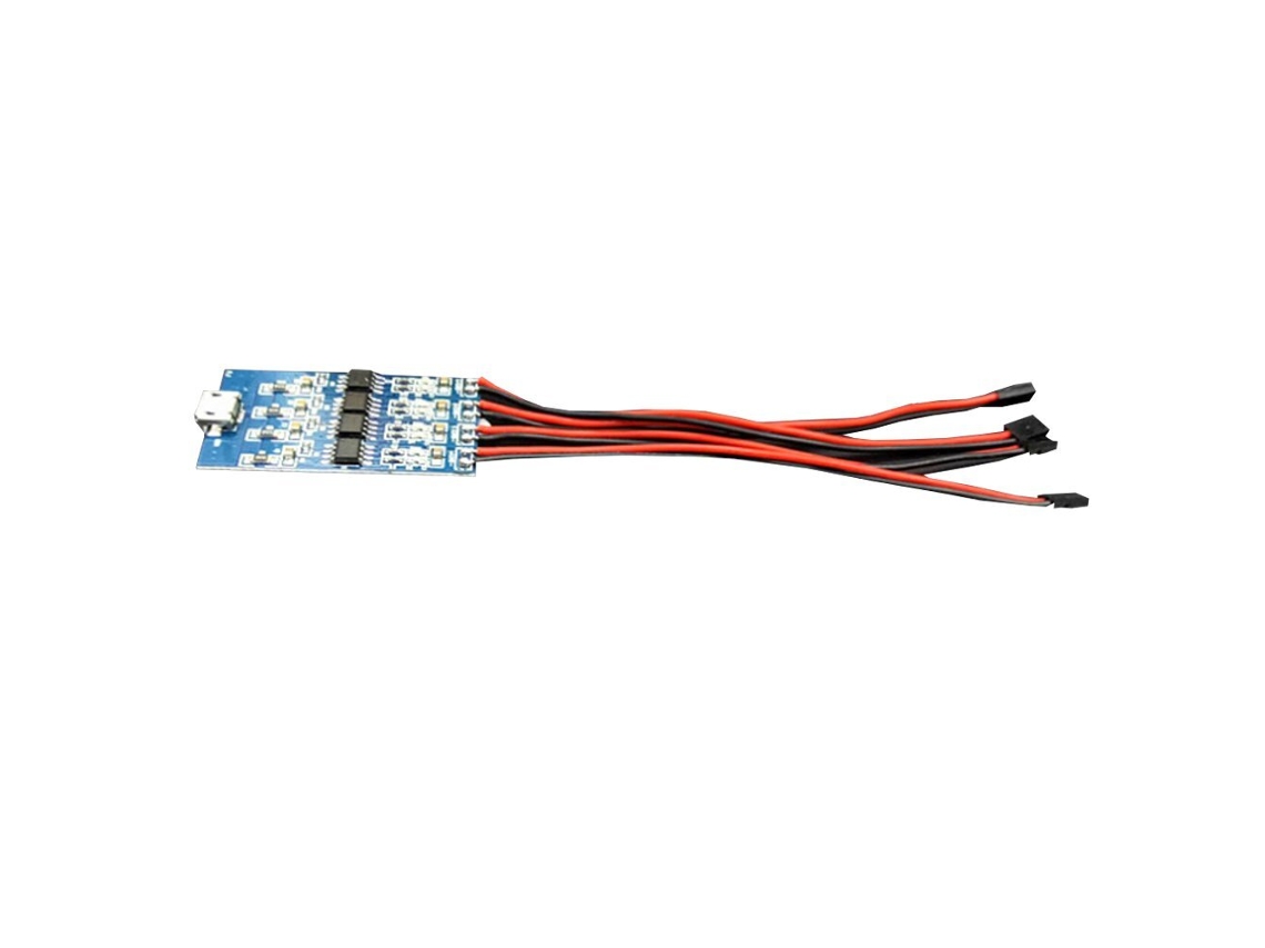 Cargador 4 En 1 uruav Sl03 Linterna Led Inalámbrica Para Vuelo Nocturno Con Batería Lipo De 85 Mah Integrada Para Avión Rc Y Dron Fpv Racer