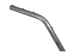Poste curvo para cerramientos - Ø 48 mm - 2800 mm