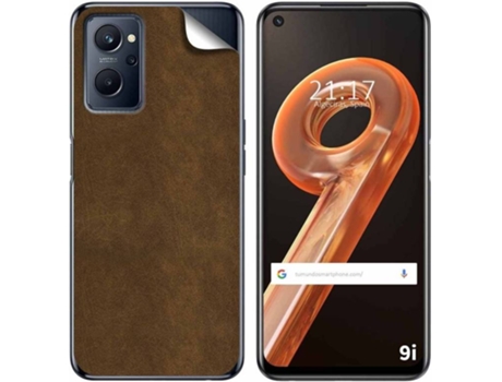 Carcasa Realme 9i TUMUNDOSMARTPHONE Vinilo Textura Cuero Multicolor