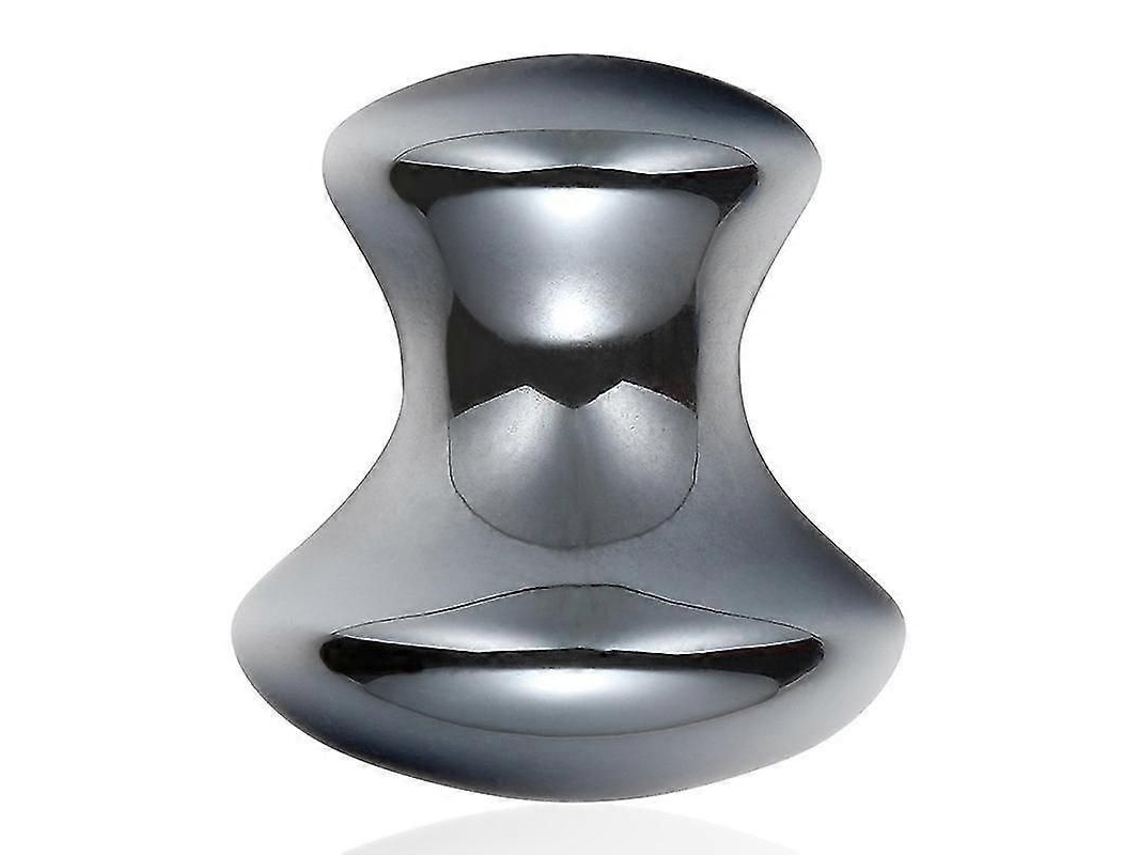 Herramienta De Masaje De Terahercios, Gua Sha Con Forma De Hongo, Piedra Raspadora Plateada Para Spa, Relajación Y Meditación, 2 Piezas