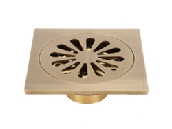 Desagüe de baño, desagüe de ducha, accesorio de cobre europeo antiguo