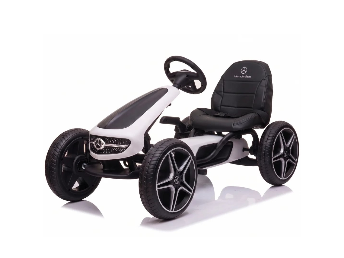 Go Kart A Pedales Infantil - Mercedes - 3 A 7 Años - Blanco