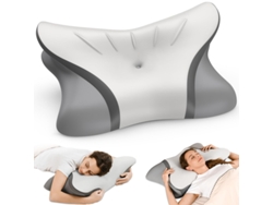 Almohada Cervical, Almohada Ergonómica Para Dormir De Lado, Almohadas De Espuma Viscoelástica Contorneadas Para Soporte Cervical.