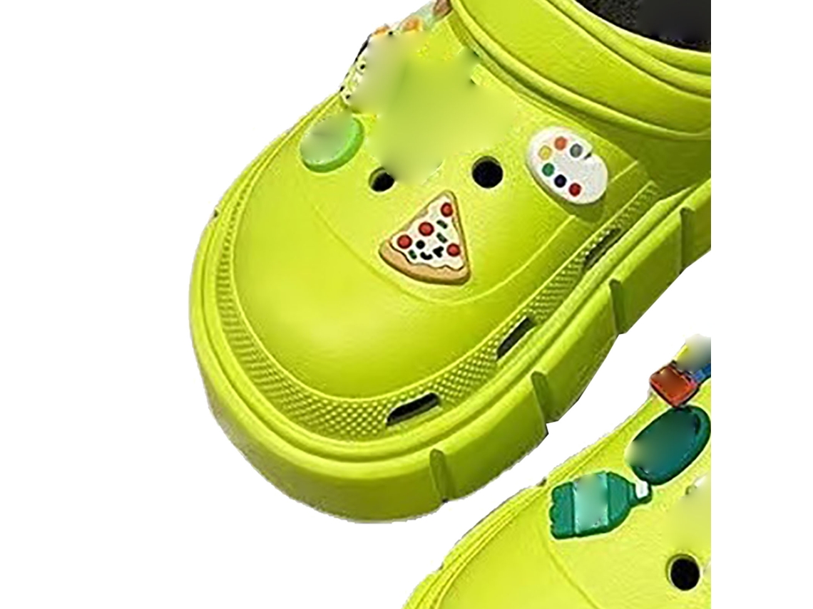 Sandalias De Plataforma De Verano Para Mujer, Estilo Dibujos Animados, Punta Cerrada, Pvc Antideslizante, Talla 40-41.