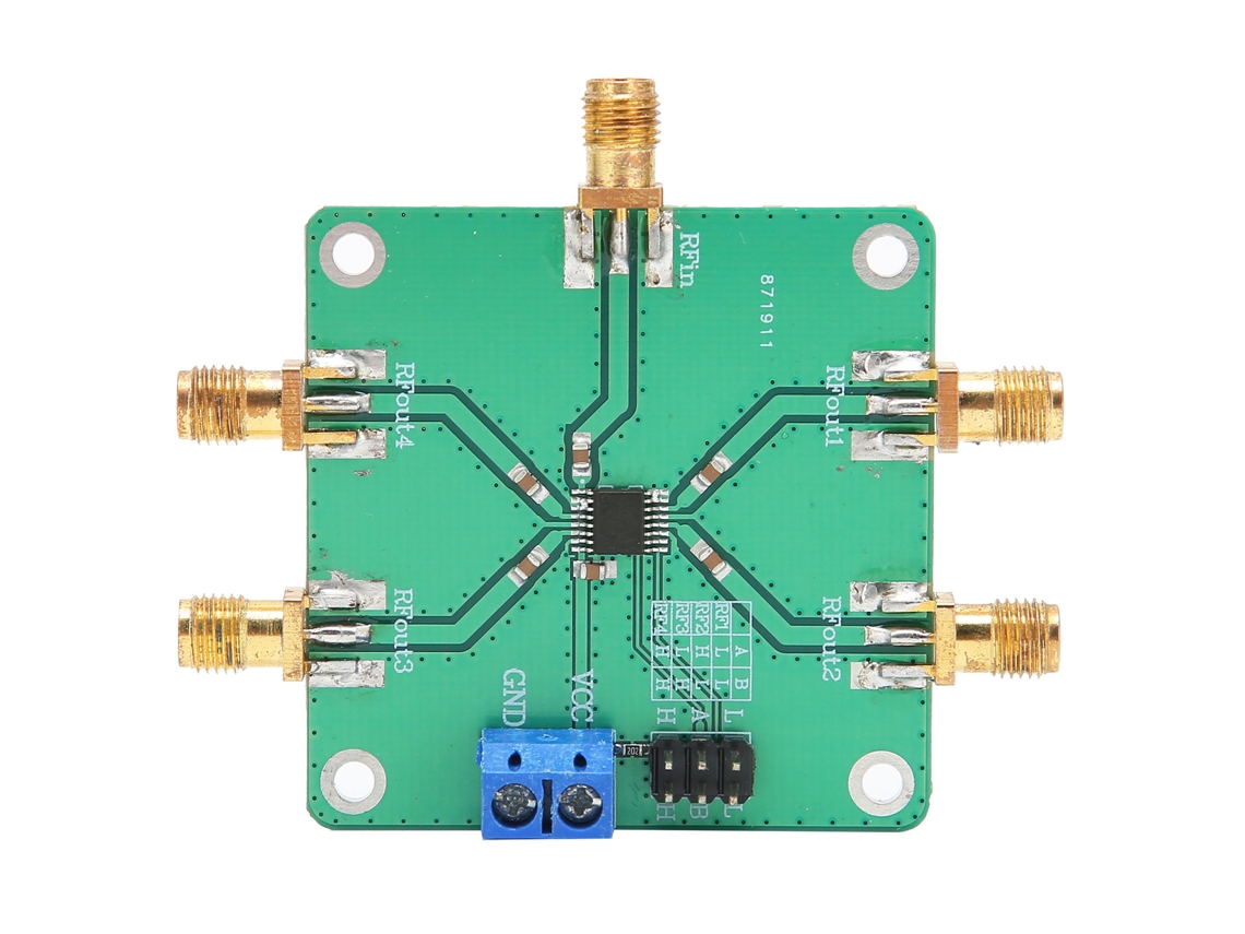 Módulo De Interruptor De Polo Simple 4 Tiros Rf Suministros Eléctricos Industriales Dc 5v 10-3500mhz