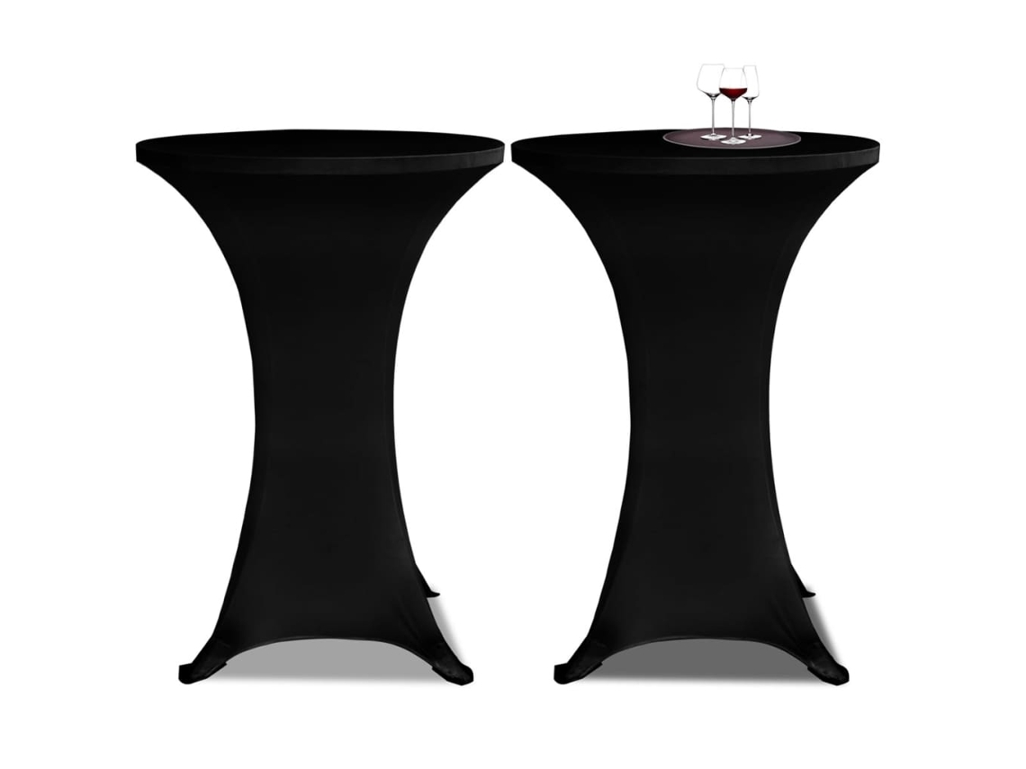 Mantel elástico Ø80, negro / 2 piezas DKD HOME DECOR