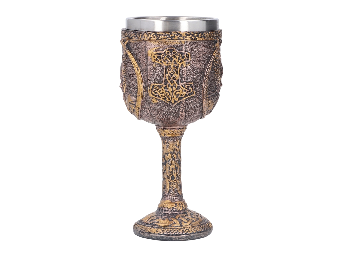 Copa Nórdica Para Vino/cerveza, Resina De Acero Inoxidable, Estilo Retro Decorativo Para El Hogar, Bar Y Fiestas.