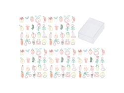 100pcs Clip de Papel Metal Cute 20 Formas Organizador Documentos Escola Escritório