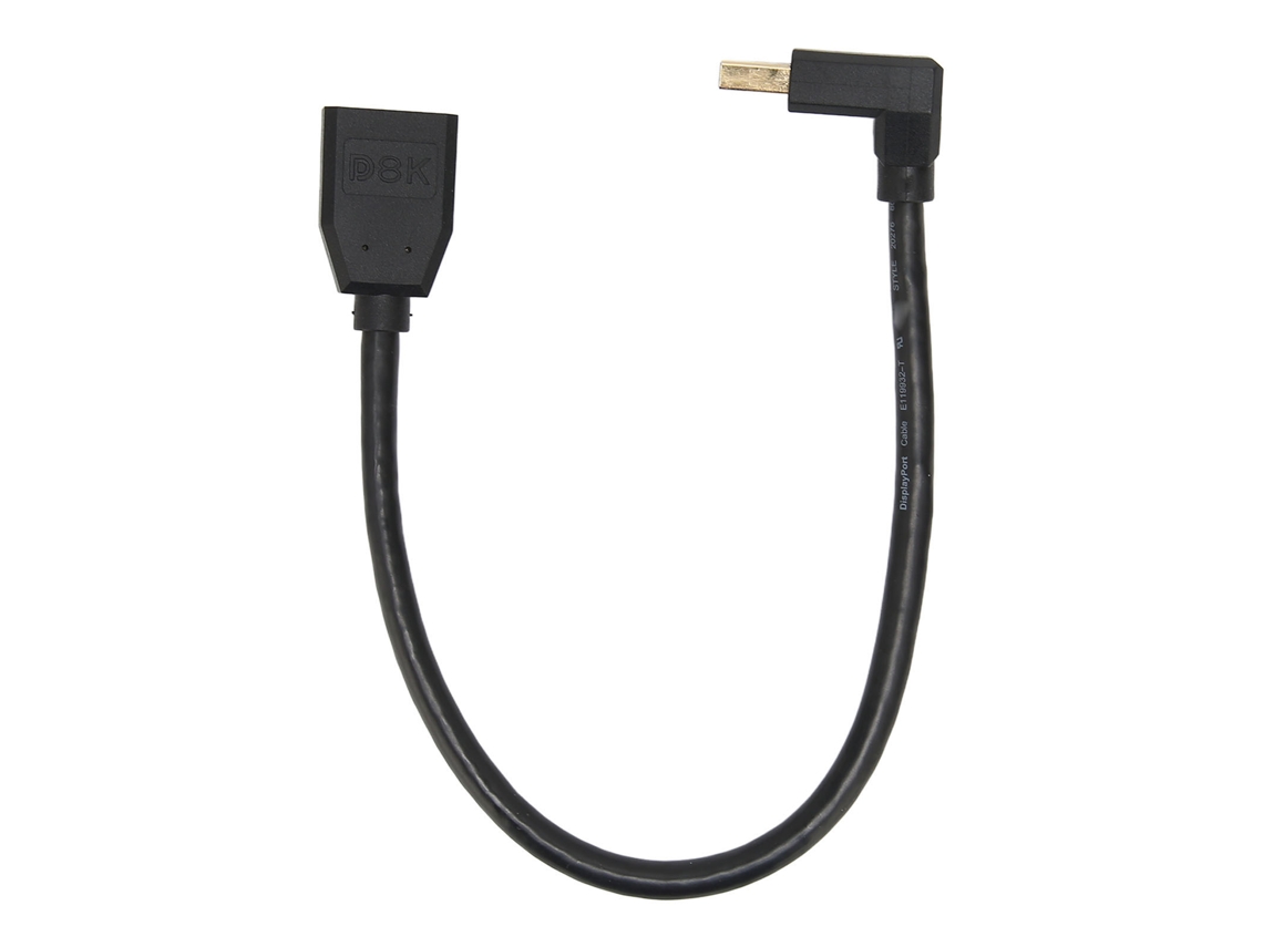 Cable Displayport 1.4 De Codo En Ángulo Recto De 90° Compatible Con Transmisión 8k 60hz Y 4k