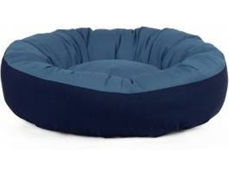 Cama Redonda para Perros y Gatos GAUTY Tela de sarga (Azul - 57 cm)
