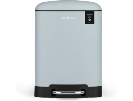 Cubo de Basura LES COLLECTORS N°686 (Azul - Acero Inoxidable - 6 L)