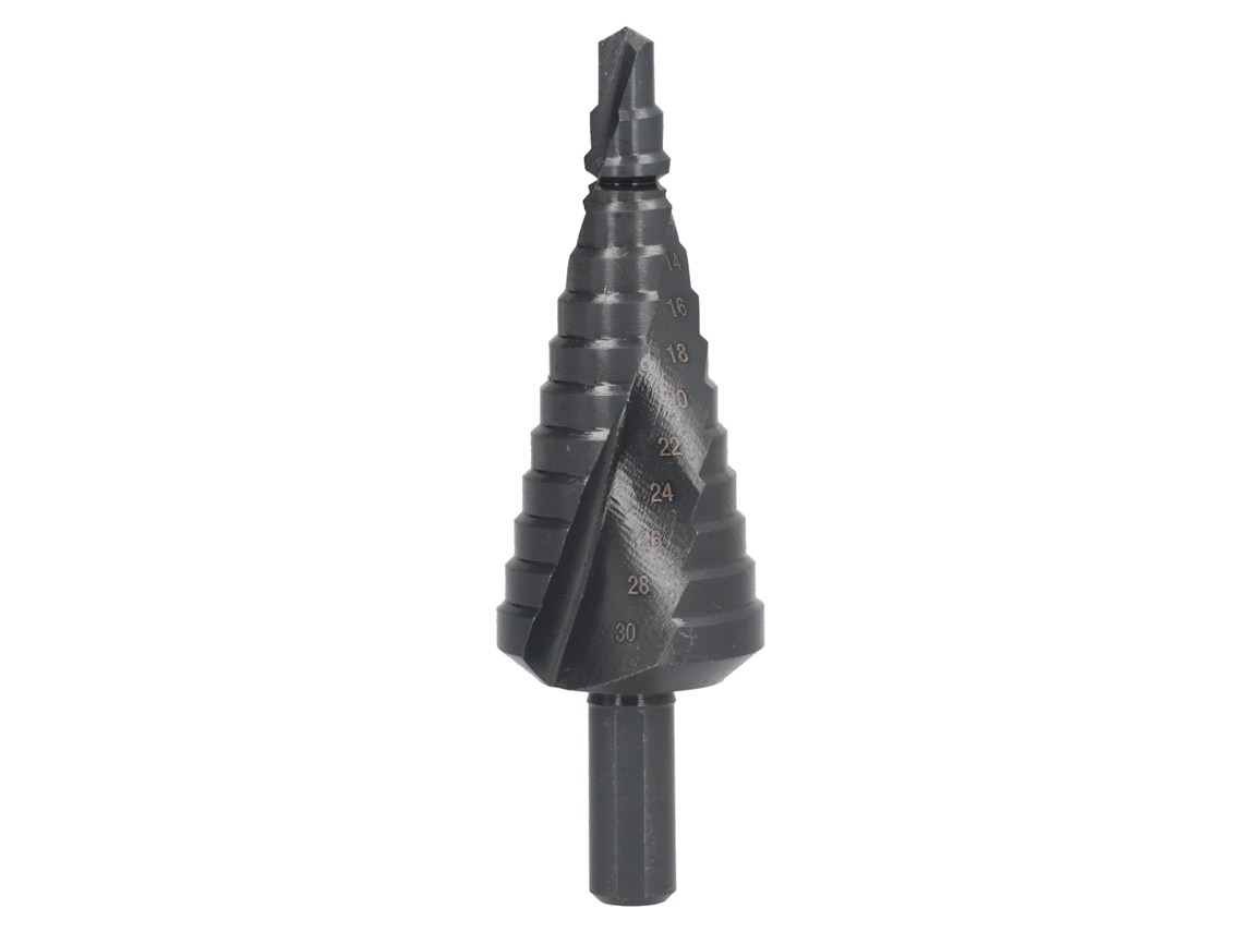 Broca Escalonada De Acero De Alta Velocidad (hss) De 6 A 30 Mm Para Taladrar En Hierro, Madera Y Metales.