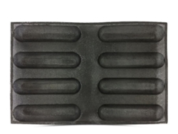 Moldes para galletas, fibra de vidrio y silicona, hamburguesas, pan, baguette, repostería, largos, no Chaberlu