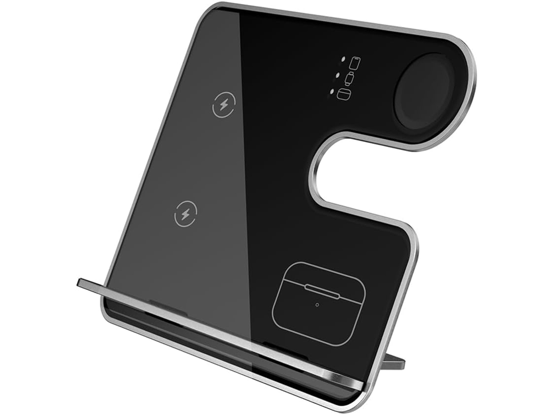 Cargador 3 En 1 Con Carga Magnética Desmontable, Apto Para Teléfonos Móviles, Relojes Y Auriculares.